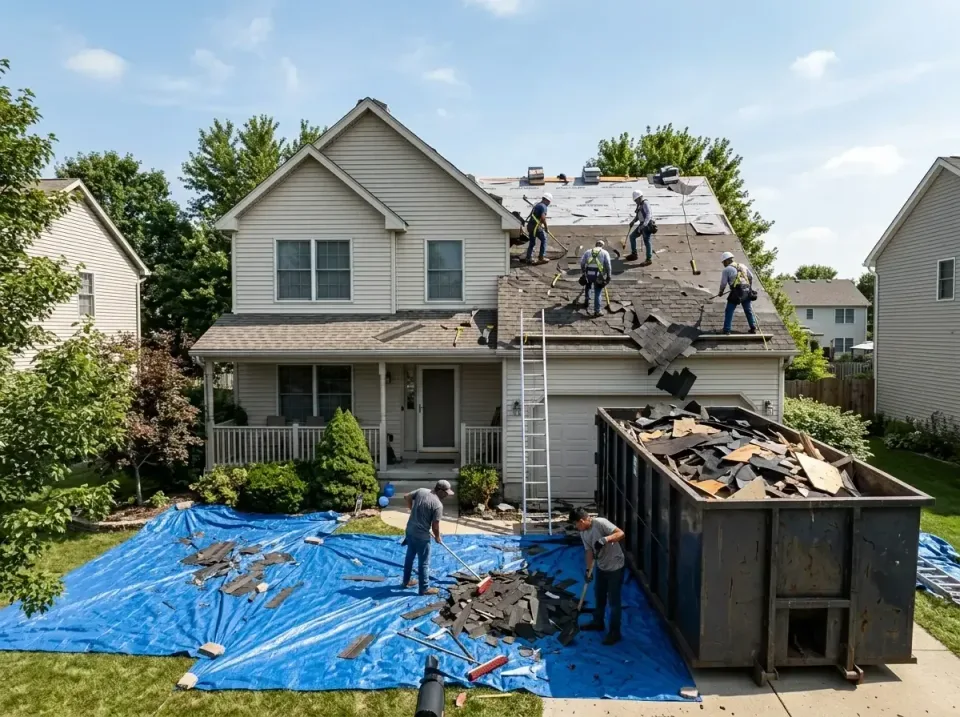roof-replacement-debris-remova-004 — frequently asked questions, Cheapest Dumpster Rentals in Benton, IL